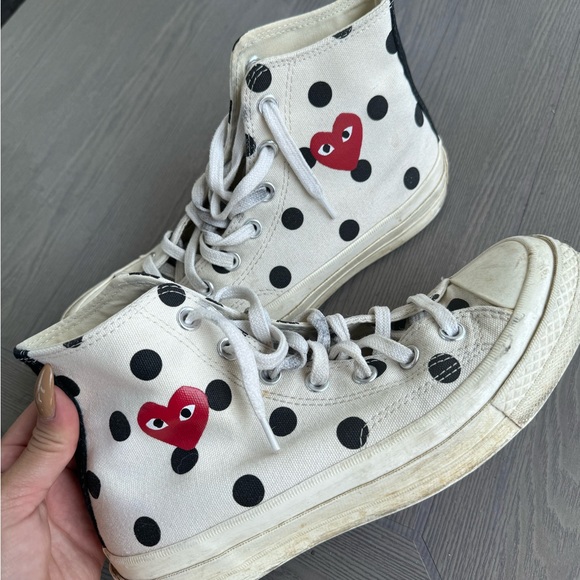 Comme des garcons x converse, used, but can still get good use of them. - Picture 2 of 4